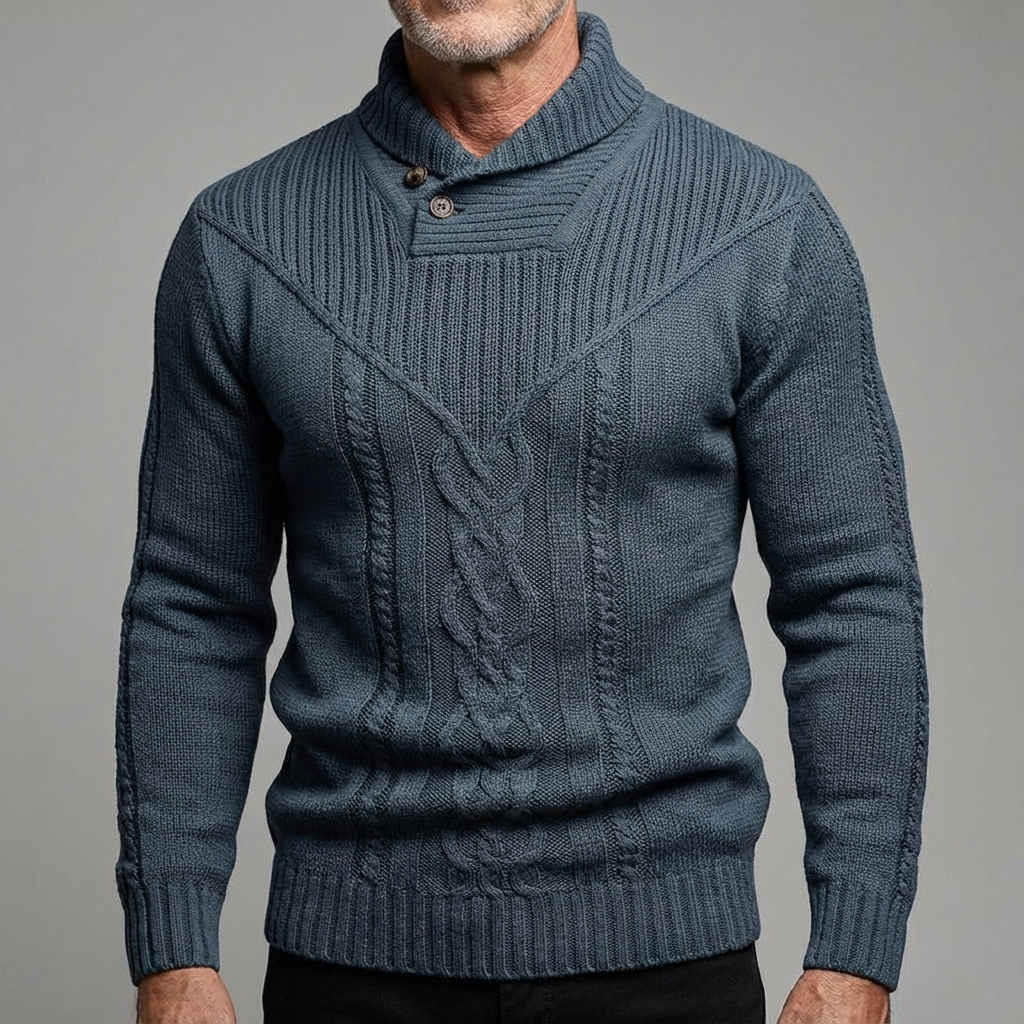 Giovanni | Luxe Pullover met hoge kraag