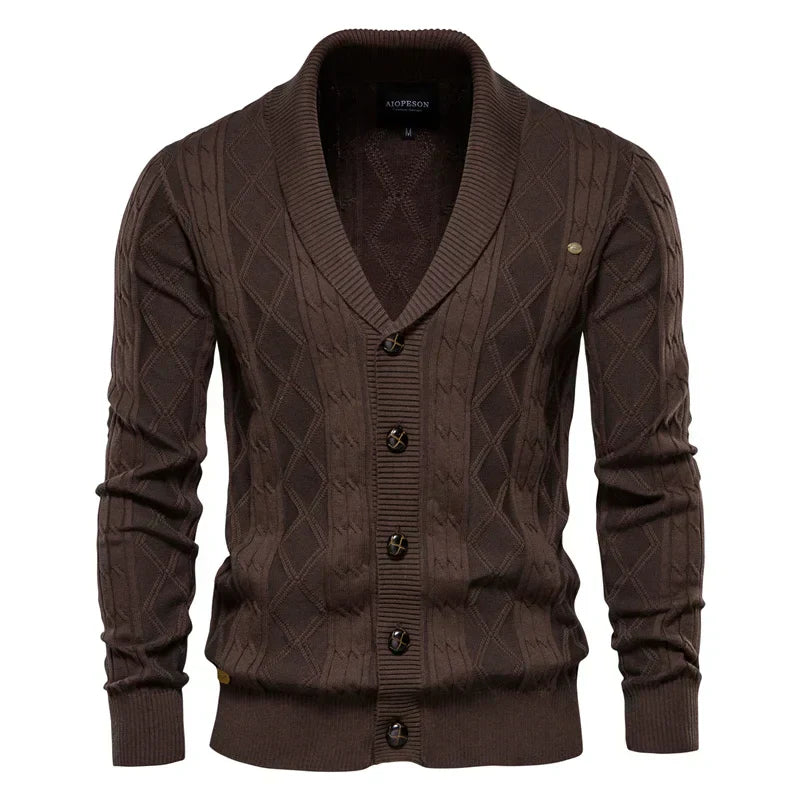 Heren Cardigan met Knoopsluiting